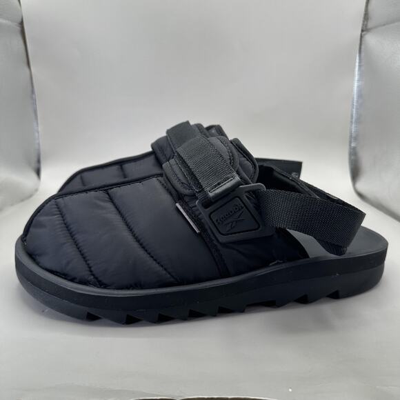 Reebok Beatnik Shoes Mens Size 13 Black Primaloft Quilted Mule Sandals GW8327 main image 4